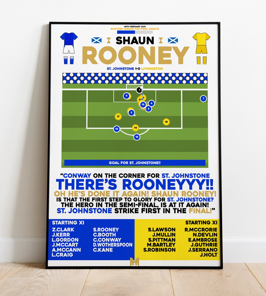 StJohnstoneFans's tweet photo. 🏆🏆🎁 | COMPETITION TIME: 

To celebrate our Famous Double, We’ve partnered with @MezzalaDesigns to give the chance of winning any St. Johnstone Print on their site🔵🏴󠁧󠁢󠁳󠁣󠁴󠁿

How to enter: 

🔄RT this post 
✅Follow @StJohnstoneFans &amp; @MezzalaDesigns 
🏷️Tag a Friend 

#SJFC https://t.co/s0s8QvBTVx