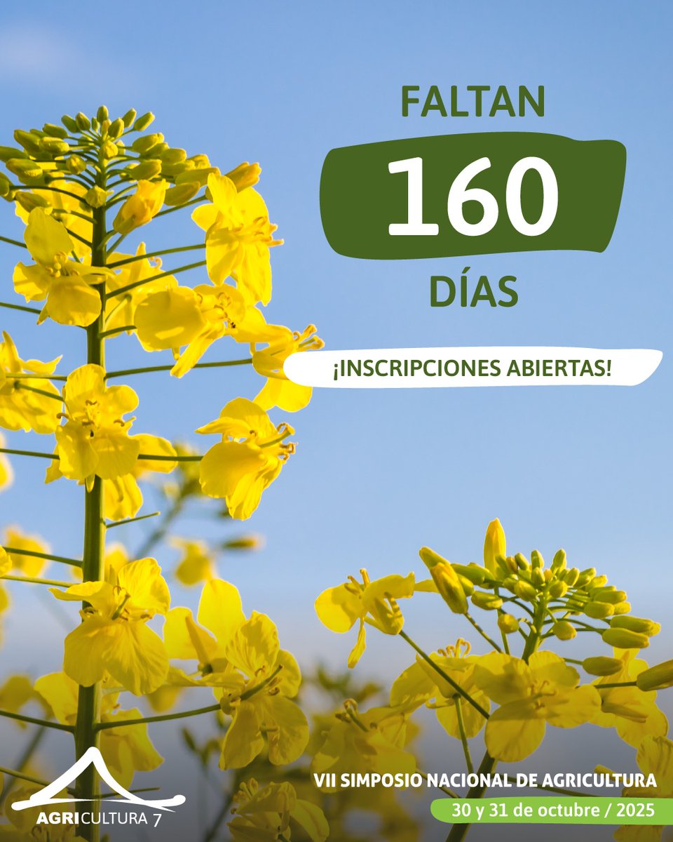 🌱 Se abrieron las inscripciones para participar del VII Simposio Nacional de Agricultura.
✍️ Y hasta el 31 de agosto el costo es bonificado.
➡️¡Ingresá en simposioagricultura.uy y aprovechá en beneficio!
