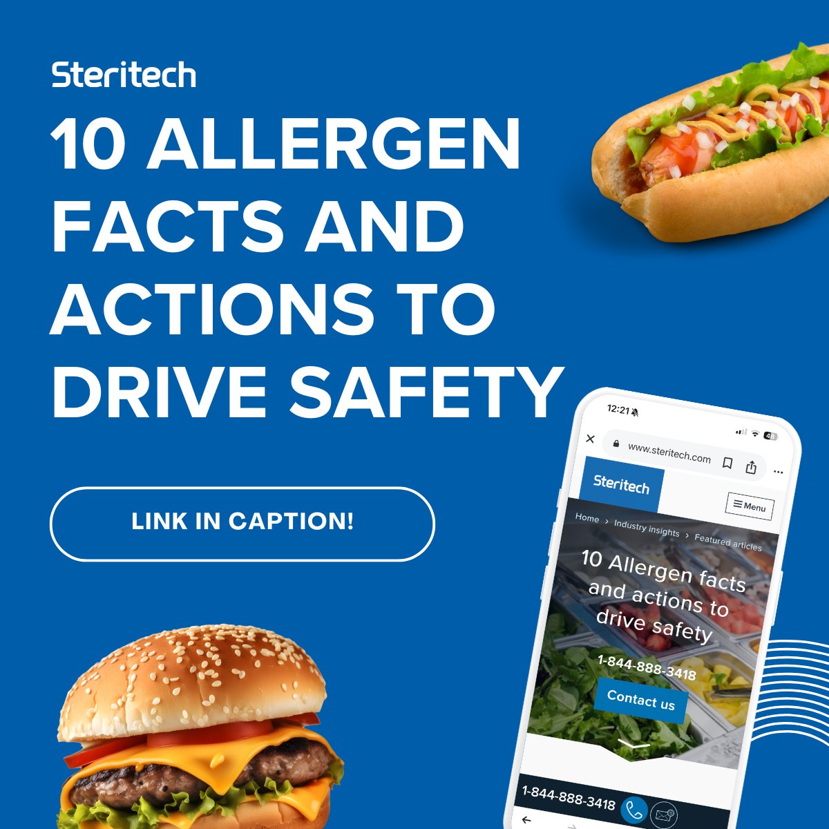 We at Steritech know that allergens are serious business. Check out our 10 allergen facts and actions to drive safety to make sure your allergen game is airtight on our website &gt;&gt; spklr.io/6010hzdC