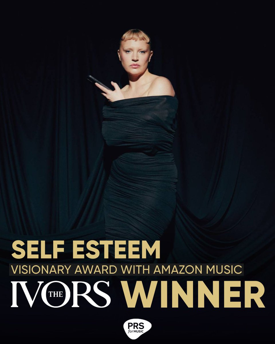 PRS for Music (@prsformusic) on Twitter photo Congratulations <a href="/SELFESTEEM___/">Self Esteem</a> - Winner of The Ivor Novello Visionary Award with @amazonmusicuk. Congratulations <a href="/SELFESTEEM___/">Self Esteem</a> - Winner of The Ivor Novello Visionary Award with @amazonmusicuk.