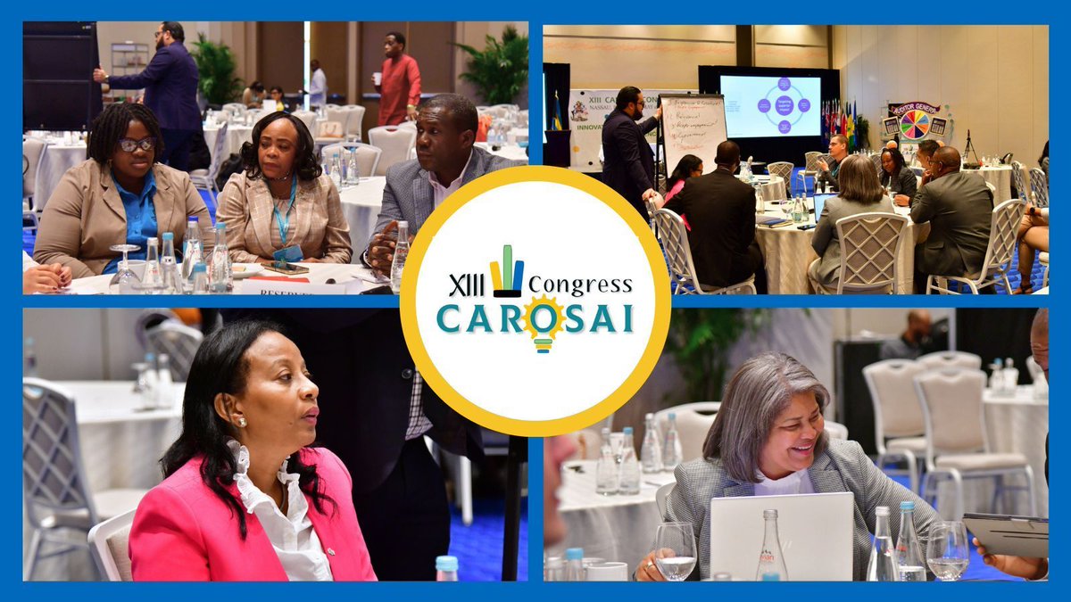 INTOSAIJournal's tweet photo. The #XIIICAROSAICongress deliberated formulating the @CAROSAI1988 #strategicplan. Moderated by Freddy Ndjemba @INTOSAI_IDI, CAROSAI members reviewed the current plan, reaffirmed priorities w/ future considerations, like #emergingissues, &amp; discussed #implementation strategies. https://t.co/nIOKDgg4Ak