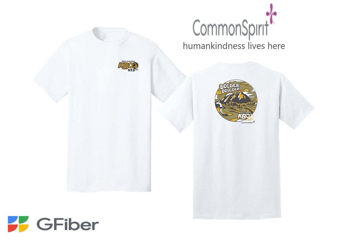 🚨Join Team KBCO at the 45th annual BOLDERBoulder!🚨

🎽 Run with Bret &amp; get an exclusive KBCO shirt
💧 Find us + Google Fiber at the first water station

More info: KBCO.com
🌟 Powered by CommonSpirit Health – humankindness lives here.