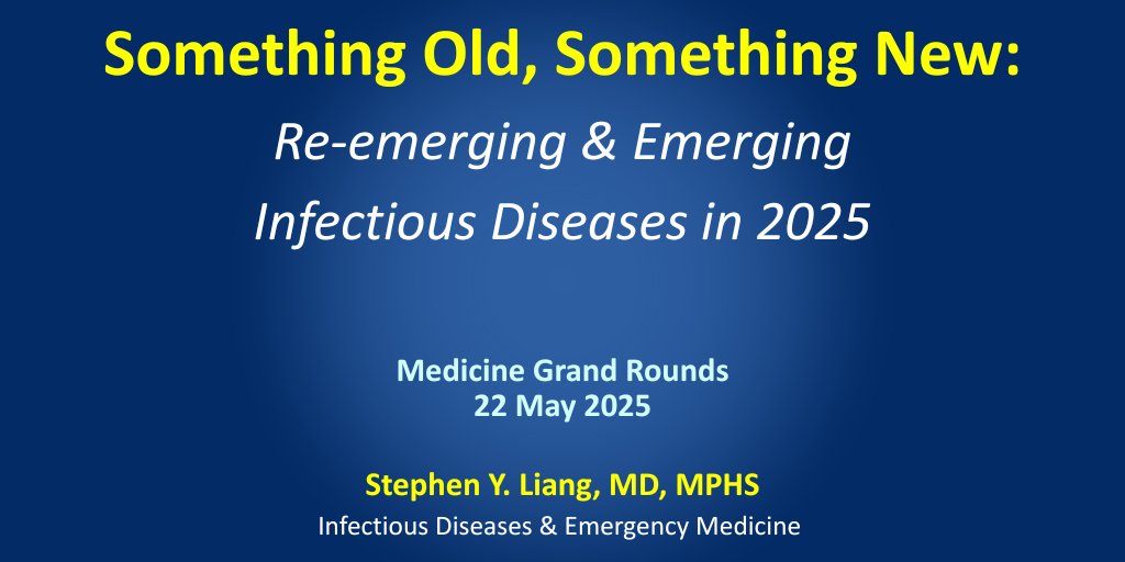 WashU Medicine Department of Medicine (@washudeptmed) on Twitter photo Today's #WashUDeptMed Grand Rounds presentation with Stephen Y. Liang, MD, MPHS, Associate Professor of Medicine, <a href="/WashUMedID/">WashU Medicine Division of Infectious Diseases</a> is now available for viewing.
CME credit is available thru May 26th.
Link to information> l8r.it/mUI6 Today's #WashUDeptMed Grand Rounds presentation with Stephen Y. Liang, MD, MPHS, Associate Professor of Medicine, <a href="/WashUMedID/">WashU Medicine Division of Infectious Diseases</a> is now available for viewing.
CME credit is available thru May 26th.
Link to information> l8r.it/mUI6