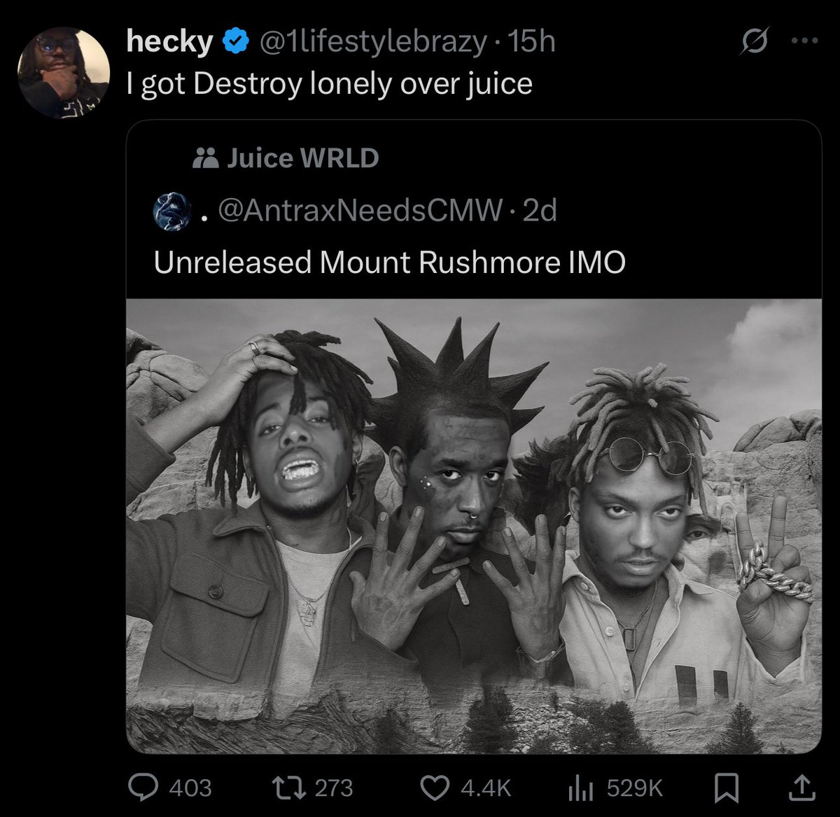 Me when I’ve never listened to Juice WRLD’s unreleased catalog