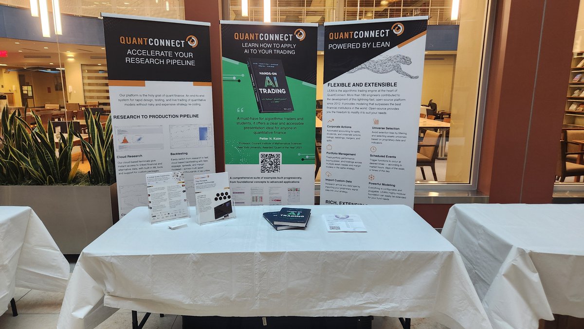 Booth deployed at the QuantVision 2025 conference! Fun new era at <a href="/QuantConnect/">QuantConnect</a> 📈✨️