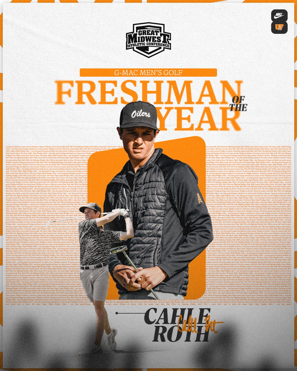 𝔽𝕣𝕖𝕤𝕙𝕞𝕒𝕟 𝕠𝕗 𝕥𝕙𝕖 𝕐𝕖𝕒𝕣

Cahle Roth has earned Freshman of the Year in the conference after a season where he averaged 73.33 and was the third-ranked freshman in the Midwest Region.

#GoOilers | #BeGreat