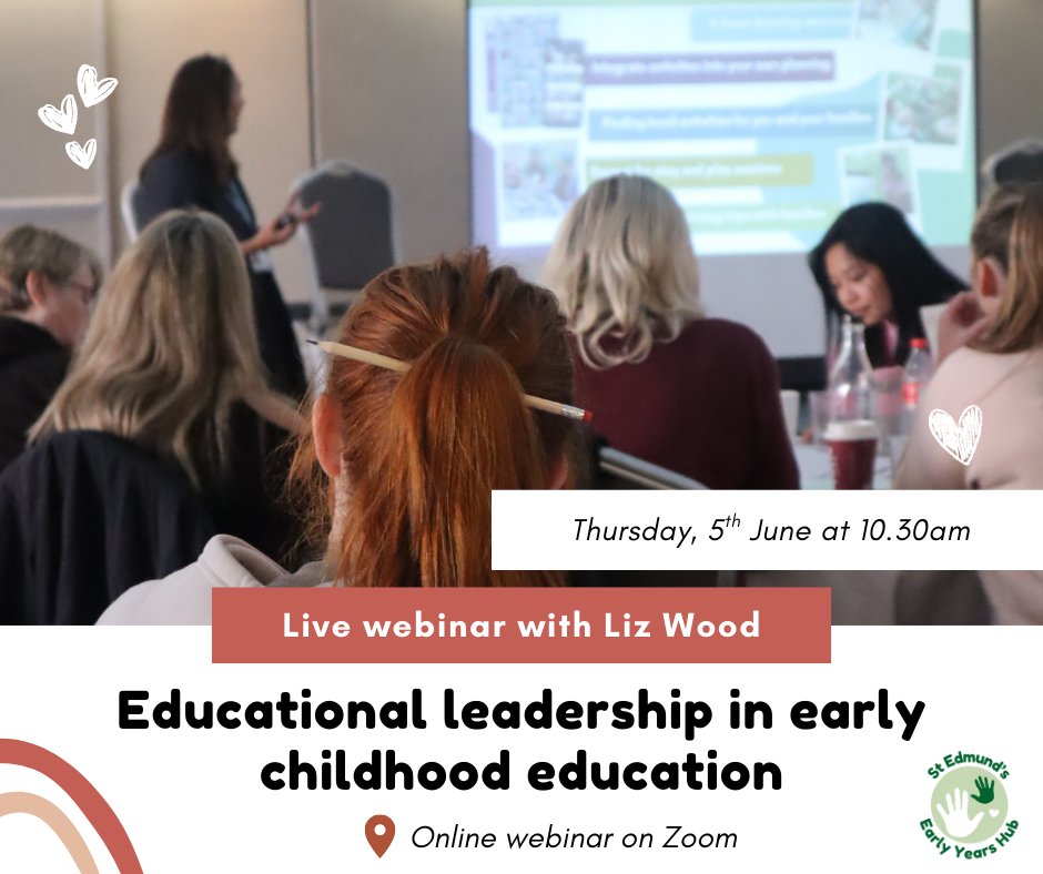Early Years Leaders, this one’s for you! ✨
Join us for a webinar with Liz Wood exploring Educational Leadership in Early Childhood Education. Gain practical insights and inspiration to lead with confidence, clarity, and impact in your setting.

Sign up 👉 eventbrite.co.uk/e/137626358442…