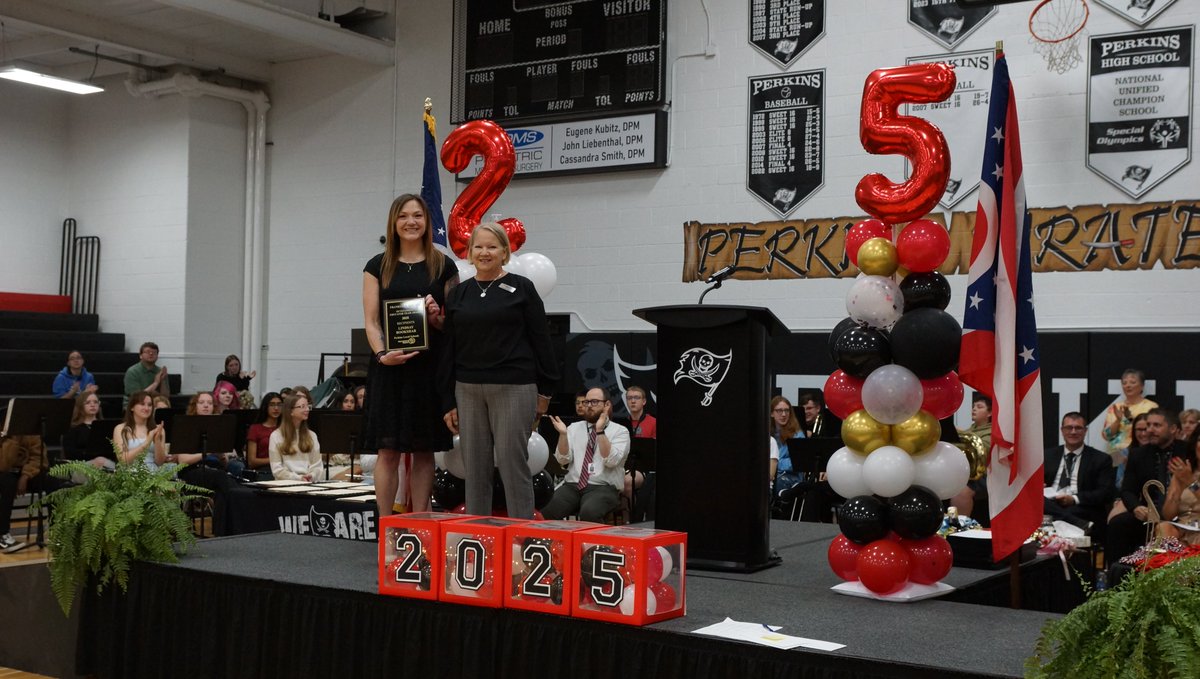 Congratulations to Lindsay Bookshar, an intervention specialist with <a href="/perkinspirates/">Perkins Schools</a>, who received the Franklin B. Walter Award today from <a href="/SSTregion2/">SST 2</a>’s Jen Heim! This award celebrates educators who go above and beyond to empower and support students with disabilities.