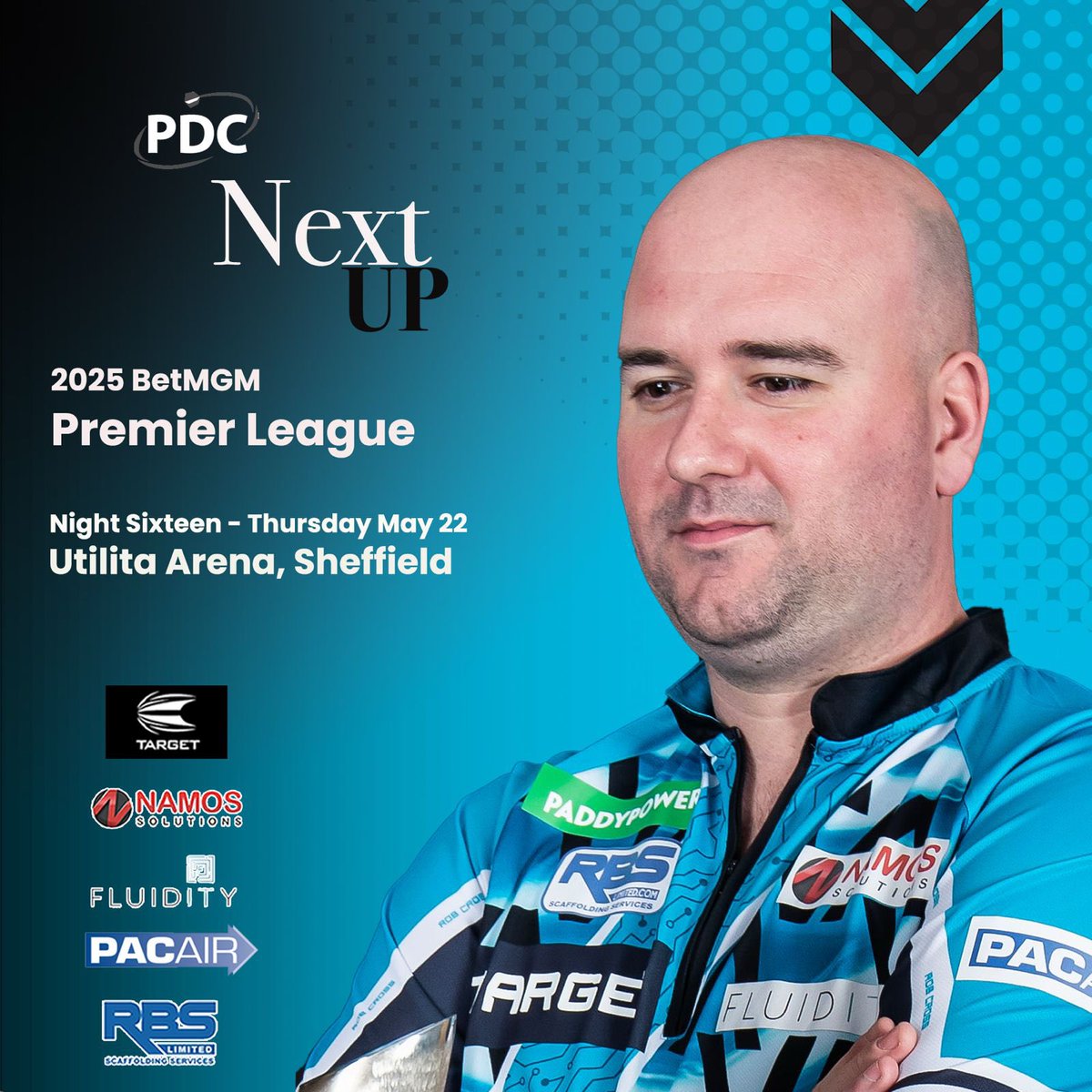 Rob Cross (@robcross180) on Twitter photo Last one of the season…
Let’s go out on a high!
Thanks for all the support.
<a href="/TargetDarts/">Target Darts</a>
<a href="/NamosSolutions/">Namos Solutions</a>
<a href="/PwrByFluidity/">Powered By Fluidity</a>
@PAC_AIR
<a href="/ScottRBSLtd/">Scott Bain</a>
📸 <a href="/taylanningpix/">Taylor Lanning</a> Last one of the season…
Let’s go out on a high!
Thanks for all the support.
<a href="/TargetDarts/">Target Darts</a>
<a href="/NamosSolutions/">Namos Solutions</a>
<a href="/PwrByFluidity/">Powered By Fluidity</a>
@PAC_AIR
<a href="/ScottRBSLtd/">Scott Bain</a>
📸 <a href="/taylanningpix/">Taylor Lanning</a>