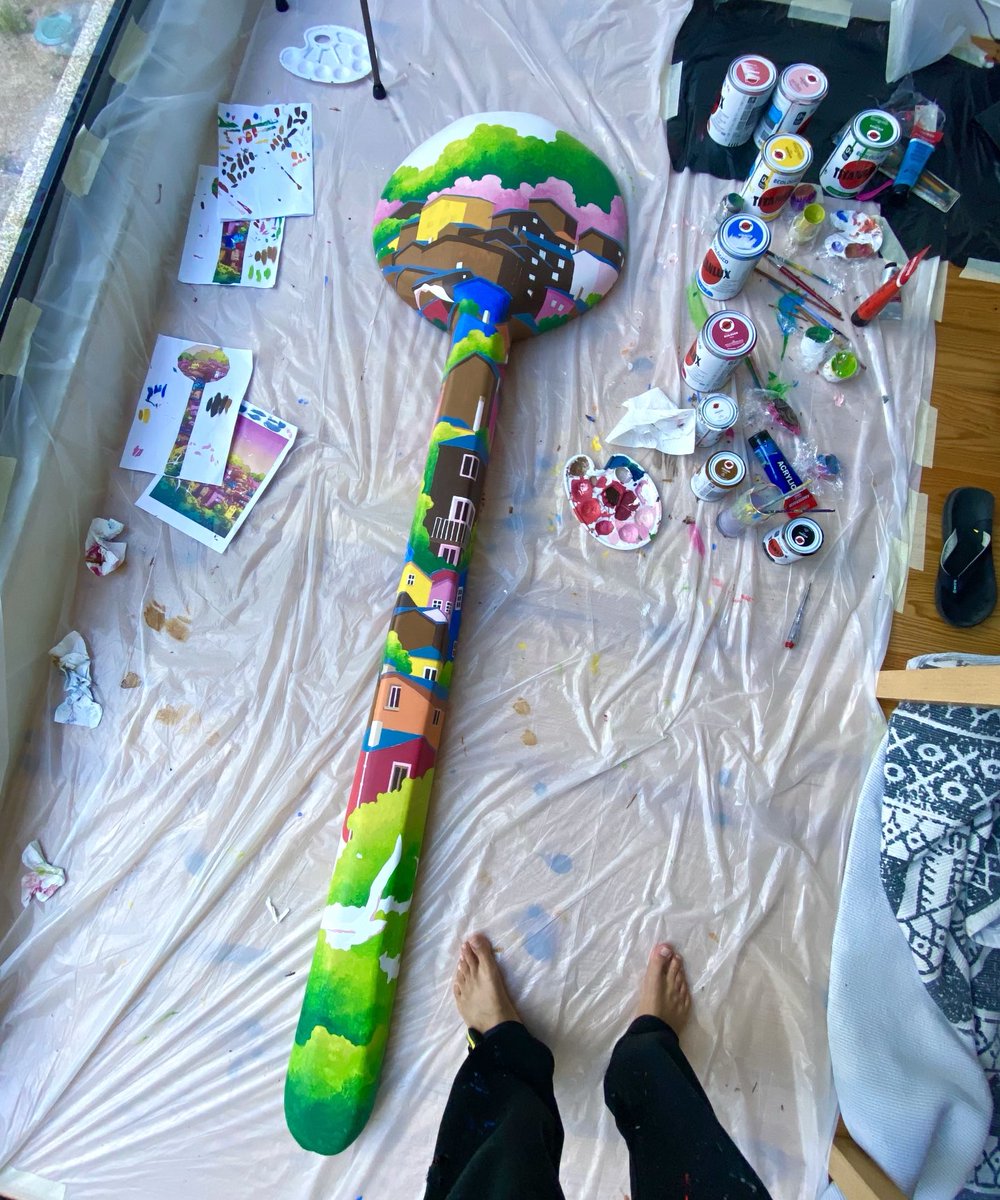 Today’s process!! 🌈💚