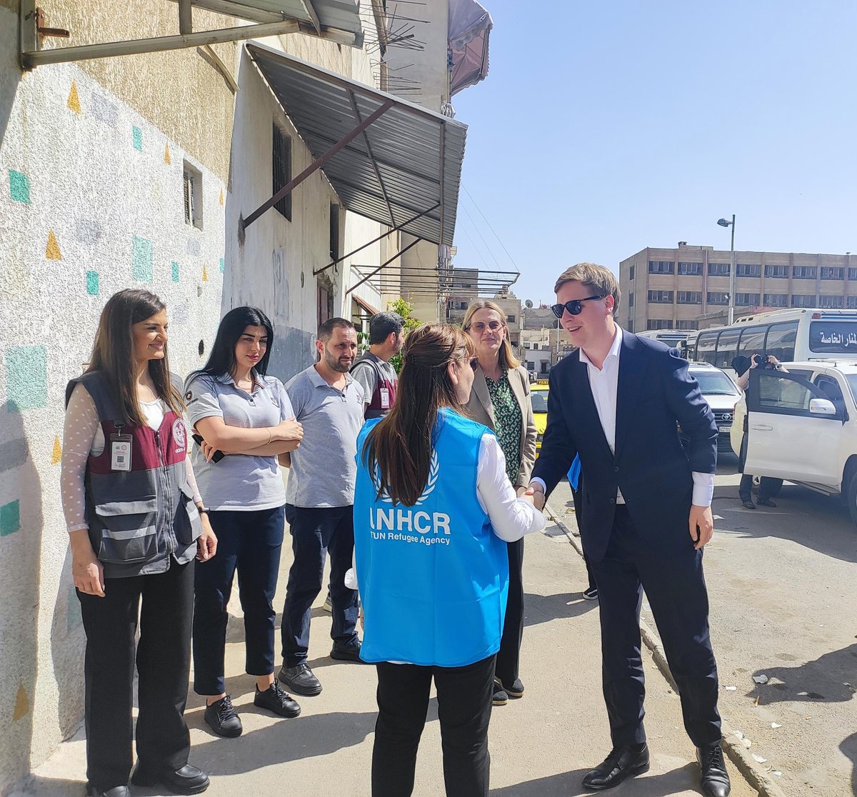 UNHCR Syria (@unhcrinsyria) on Twitter photo Today, we welcomed 🇳🇴 Minister Åsmund Grøver Aukrust to <a href="/UNHCRinSYRIA/">UNHCR Syria</a>’s Community Centre in Dweilaa, where women shared their need for legal assistance and children joined healing activities.
🙏 <a href="/NorwayMFA/">Norway MFA</a> for your strong + continued support to <a href="/Refugees/">UNHCR, the UN Refugee Agency</a> in this key moment. Today, we welcomed 🇳🇴 Minister Åsmund Grøver Aukrust to <a href="/UNHCRinSYRIA/">UNHCR Syria</a>’s Community Centre in Dweilaa, where women shared their need for legal assistance and children joined healing activities.
🙏 <a href="/NorwayMFA/">Norway MFA</a> for your strong + continued support to <a href="/Refugees/">UNHCR, the UN Refugee Agency</a> in this key moment.