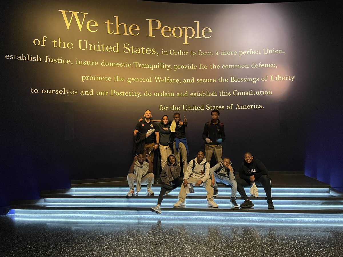 mecometz's tweet photo. Our Student Government Association scholars had an amazing time learning more about the history of our government today at the @ConstitutionCtr ! @JBBulldogsPHL @PHLschools https://t.co/boJWIfF6lC