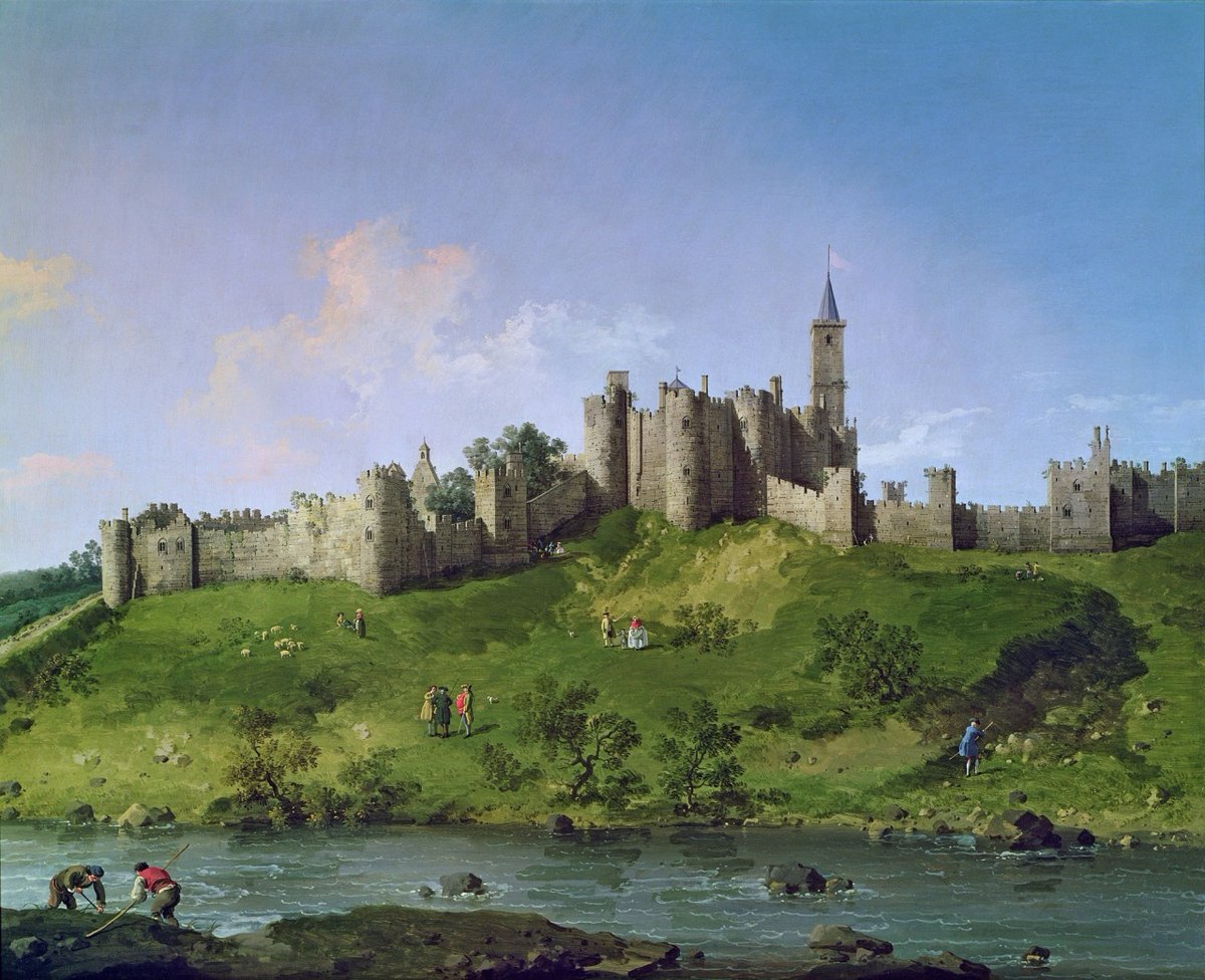 'Alnwick Castle'. Canaletto, 1747.