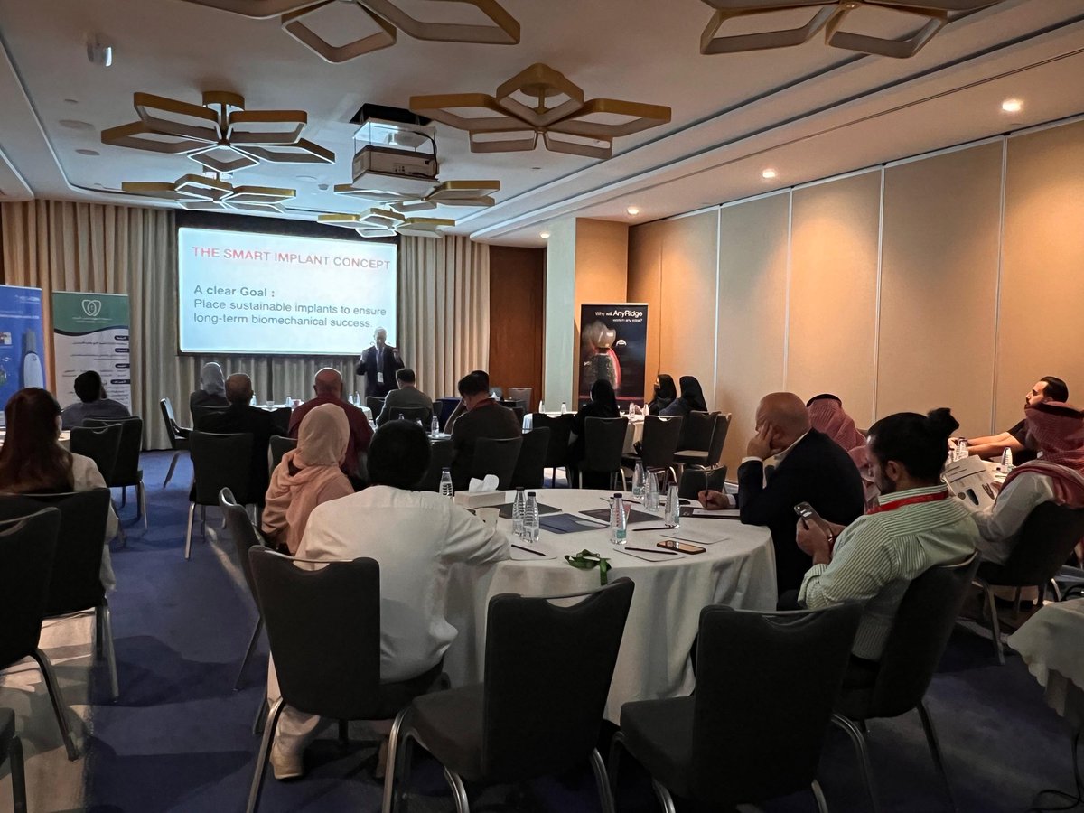 #Happening_now

Mastering Implantology: Lecture and Hands- on Workshop Surgical Techniques and Prosthetic Precision

🗓    22 May 2025, Thursday
📍 Radisson Blu Hotel Riyadh Convention and Exhibition Center