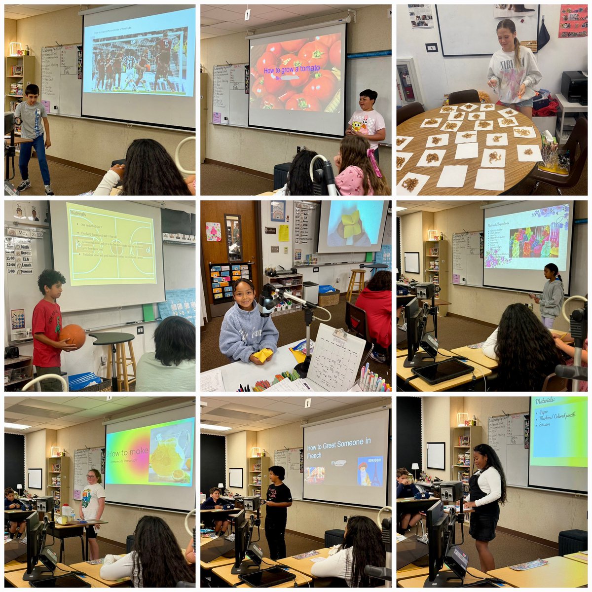 Our 5th grade #SuperSeagulls are presenting their “How To” speeches. They get to share a skill or an activity they know well, and teach the class how to do it. #SeagullStyle #SeagullSpeeches #SeagullSmarts #SeagullsSoarTogether 💙<a href="/SunsetHillsES/">SunsetHillsElementary</a>