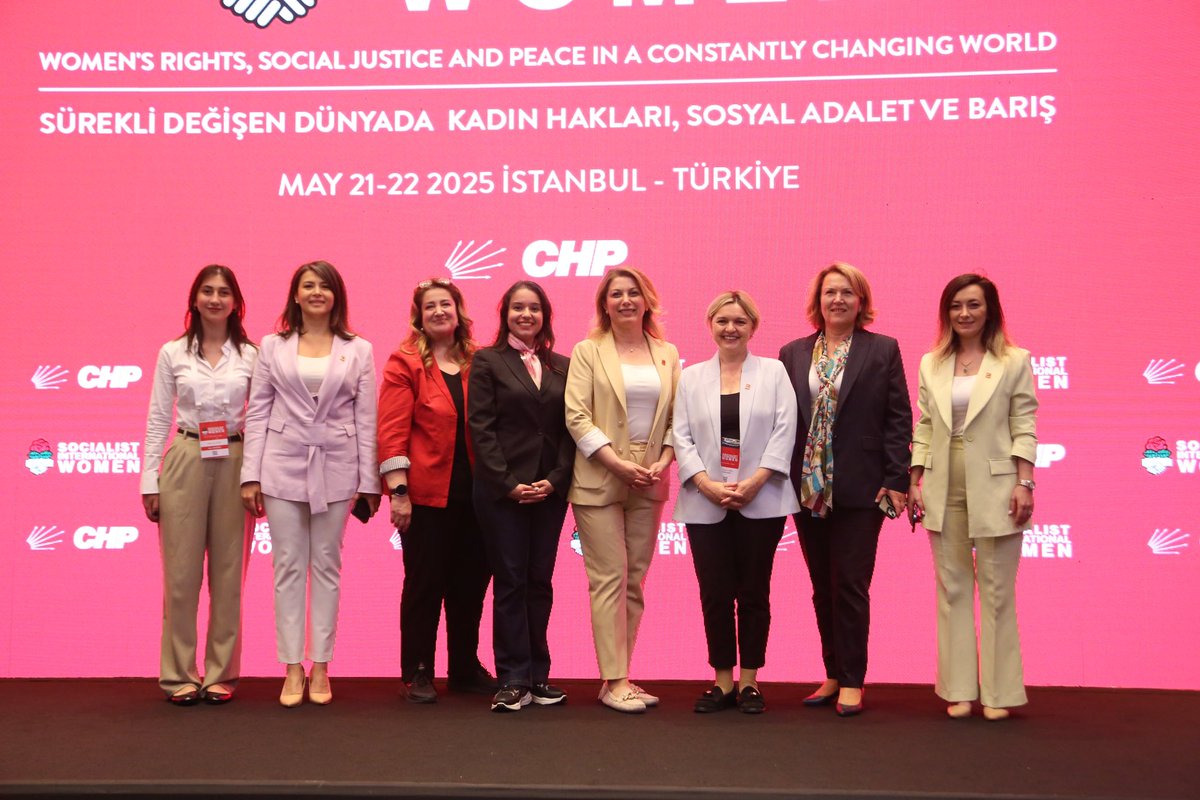 freeyouthtr's tweet photo. The Socialist International Women’s Council Meeting, held on May 21–22, 2025, in Istanbul and hosted by the Republican People’s Party (CHP), brought together participants under the theme “Women’s Rights, Social Justice, and Peace in a Constantly Changing World.” CHP Youth was represented at the council by our Vice President Melis Asya Bozali.

During the meeting, our party’s Secretary General, Selin Sayek Böke, was elected as the Vice President of Socialist International Women, making us proud by representing Türkiye on an international platform.

We wish Selin Sayek Böke great success in her new role. She continues to inspire not only in Türkiye but also on a global scale in the ongoing fight for equality and justice. Her efforts give us strength and hope for a more just and peaceful world shaped by the voices of women.
