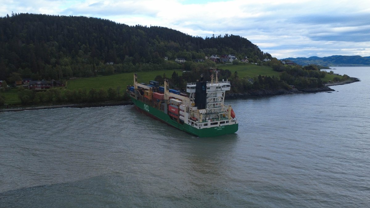 Churchkey90's tweet image. Ich bin da, wo die Nachrichten sind. #NCLSalten #Containerschiff #Norwegen