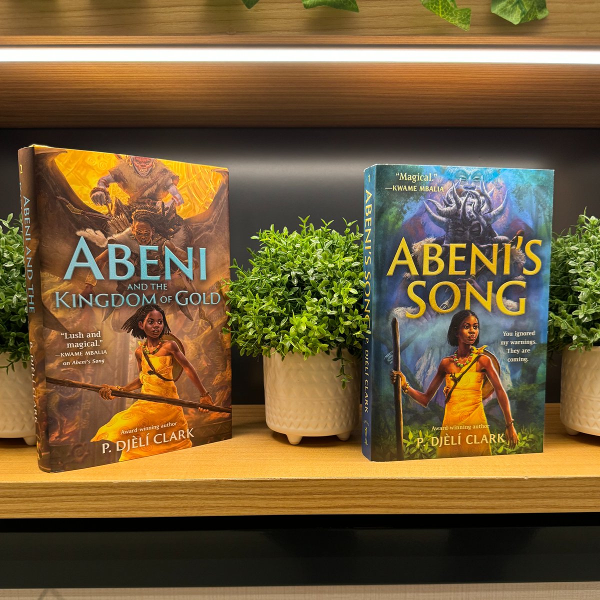 Abeni's Song by <a href="/pdjeliclark/">@pdjeliclark.bsky.social</a> is the enchanting beginning to an epic West African &amp; African Diaspora-inspired fantasy adventure about a reluctant apprentice to magic and the stolen villagers she sets out to save.

The sequel, Abeni and the Kingdom of Gold, is out now!