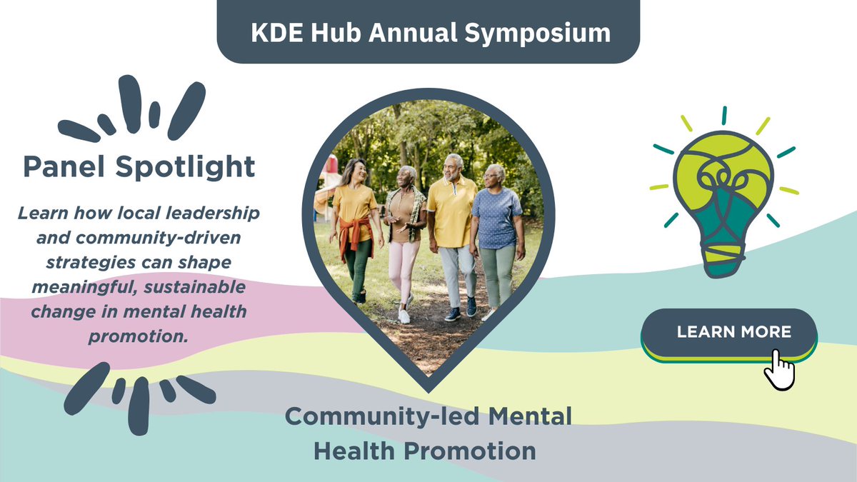 ✨Panel Spotlight: Community-led Mental Health Promotion

Learn how local leadership and community-driven strategies can shape meaningful, sustainable change in mental health promotion.

For more information: kdehub.ca/symposium/annu…