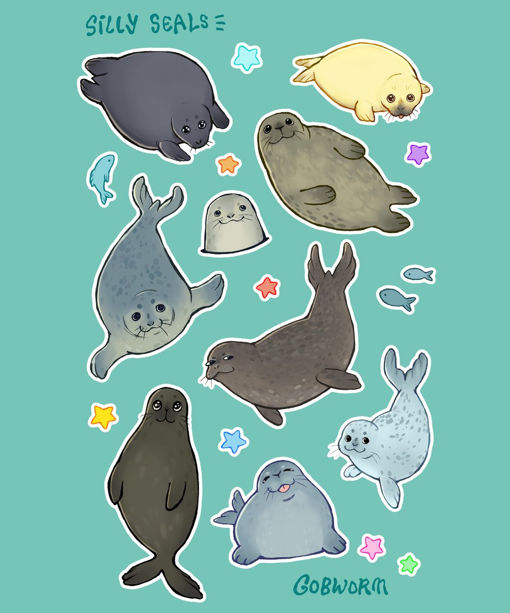 gobwormshop's tweet image. shout out seals
