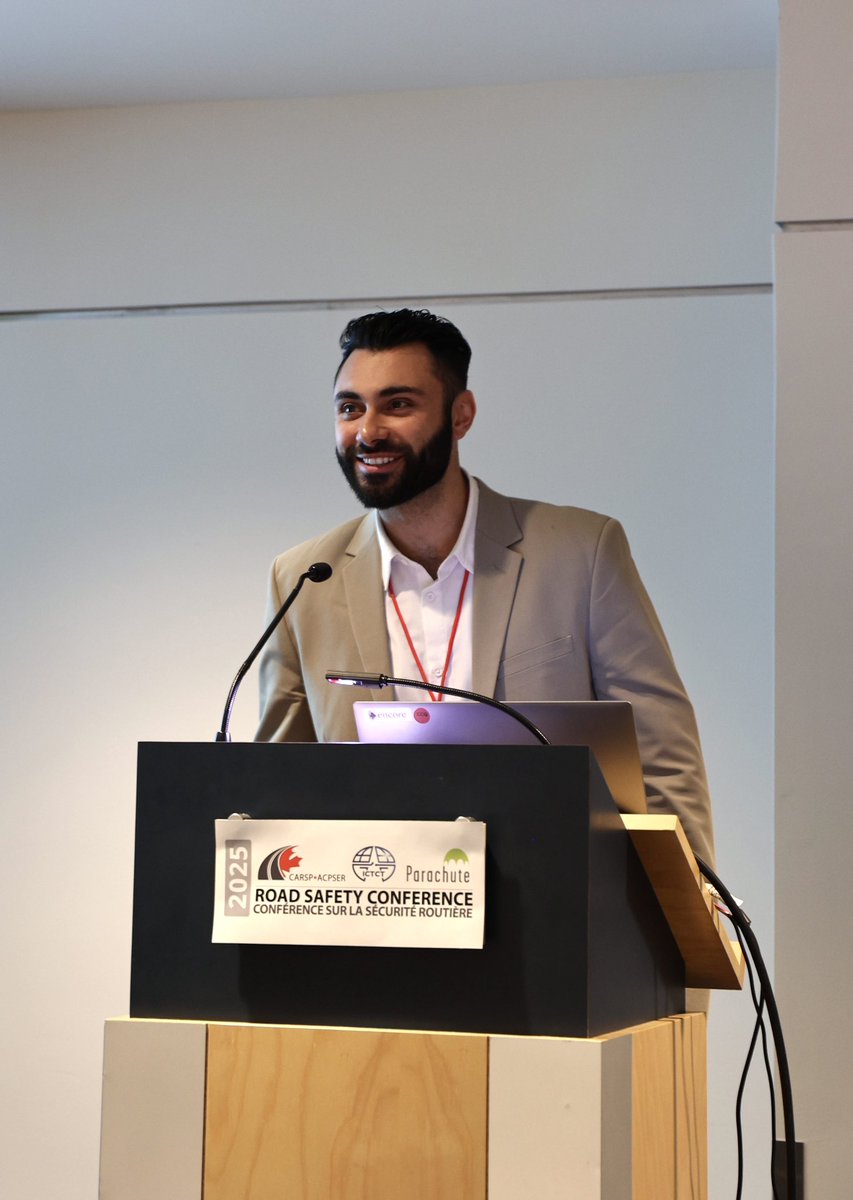 parachutecanada's tweet photo. Robert Colonna presents on youth driving under the influence of cannabis: Establishing risk profiles is key to targeted interventions. Important research on a growing concern. #CARSP2025 #ParachuteVZ @CARSPInfo https://t.co/xHNfYJvalR