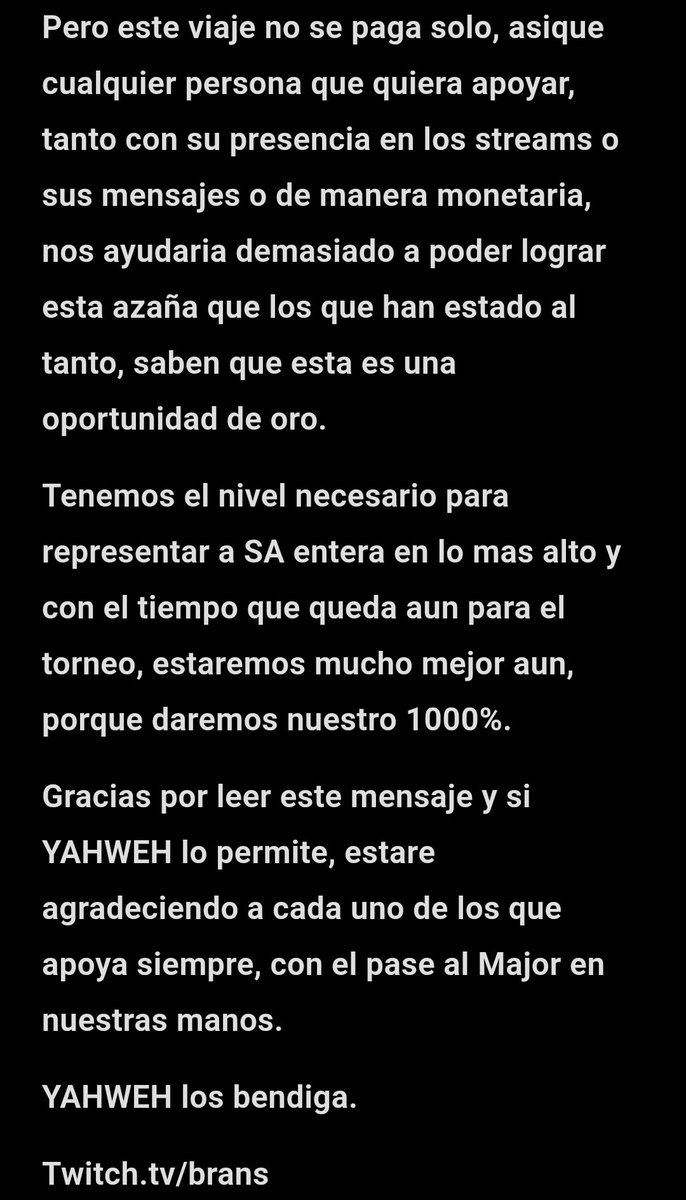 BransYAH_'s tweet photo. Camino al MAJOR. https://t.co/zHNgtQoWMs
