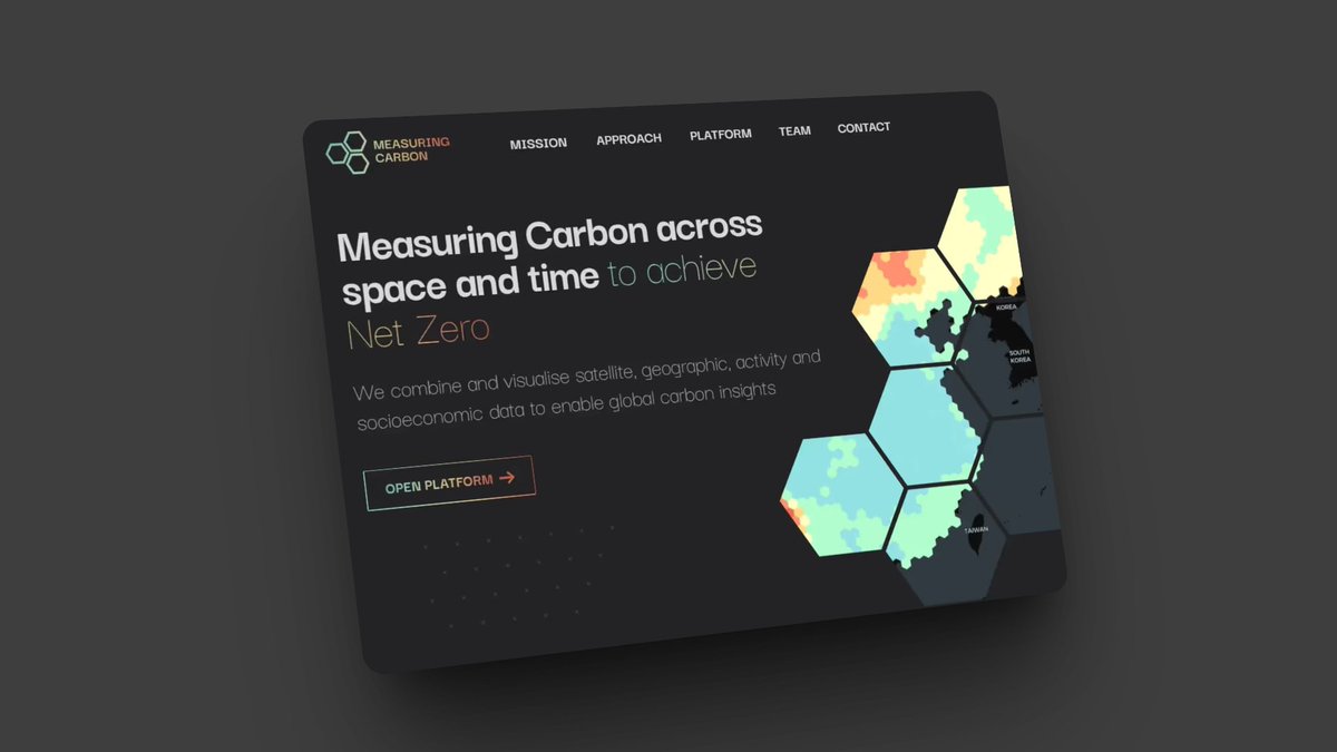 Narrow_Labs's tweet image. See how Measuring Carbon's website makes sense of climate data! 💡 They're leveraging advanced tech to give policymakers, researchers & practitioners actionable insights.
Impressive interactive heat map, stunning 3D mapping, and a super clear single-page design. Crucial for…