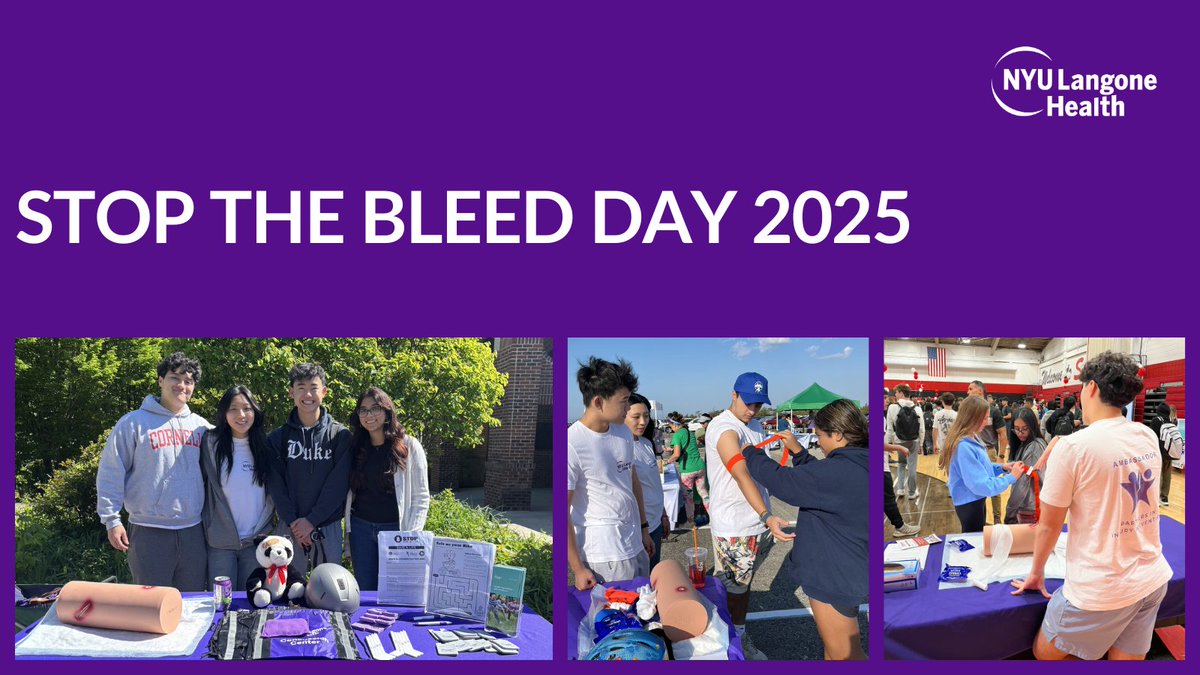 Trauma & ACS of NYU Langone Hospital-Long Island (@nyulhli_trauma) on Twitter photo 𩸠It's Stop The Bleed Day! Today, we acknowledge and thank our #PartnersInInjuryPrevention high school #ambassadors who raise awareness about <a href="/acsstopthebleed/">ACS Stop the Bleed</a> throughout our communities!
#stopthebleedday2025 #injuryprevention <a href="/StopTheBleed/">STOP THE BLEED®</a> <a href="/Stopthebleedcoa/">Stop the Bleed Coalition</a> <a href="/stopthebleedpro/">STOP THE BLEED® Project</a> 𩸠It's Stop The Bleed Day! Today, we acknowledge and thank our #PartnersInInjuryPrevention high school #ambassadors who raise awareness about <a href="/acsstopthebleed/">ACS Stop the Bleed</a> throughout our communities!
#stopthebleedday2025 #injuryprevention <a href="/StopTheBleed/">STOP THE BLEEDĀ®</a> <a href="/Stopthebleedcoa/">Stop the Bleed Coalition</a> <a href="/stopthebleedpro/">STOP THE BLEEDĀ® Project</a>