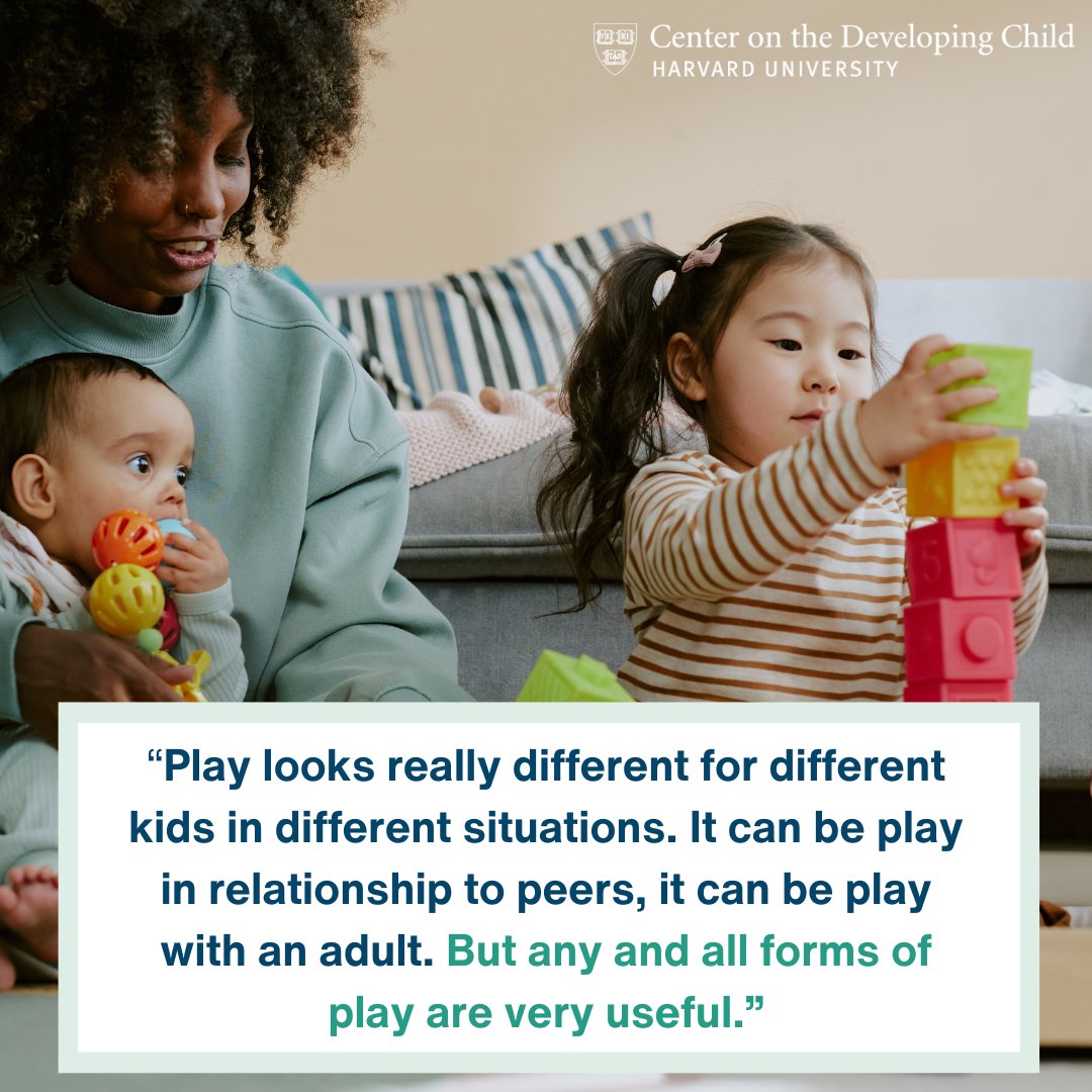 HarvardCenter (@harvardcenter) on Twitter photo By encouraging play, caregivers can help build foundational skills that support early childhood development & lifelong learning. Discover other ways to support foundational skills in this <a href="/hgse/">Harvard Graduate School of Education (HGSE)</a> Usable Knowledge article: bit.ly/43IU85a
#earlychildhooddevelopment By encouraging play, caregivers can help build foundational skills that support early childhood development & lifelong learning. Discover other ways to support foundational skills in this <a href="/hgse/">Harvard Graduate School of Education (HGSE)</a> Usable Knowledge article: bit.ly/43IU85a
#earlychildhooddevelopment