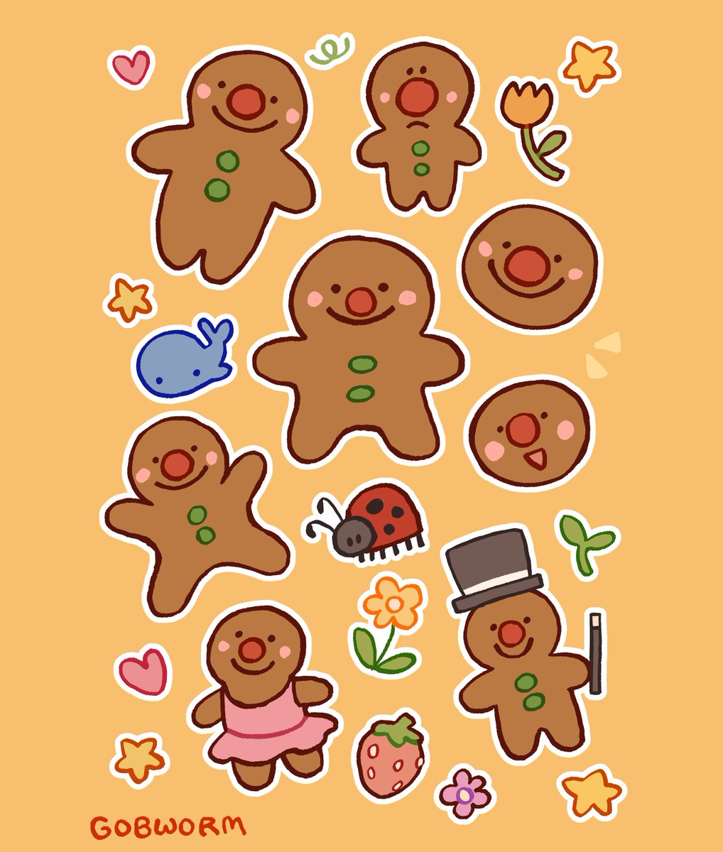 gobwormshop's tweet image. gingey the gingerbread is our favorite little
guy. here he is being whimsical and awesome