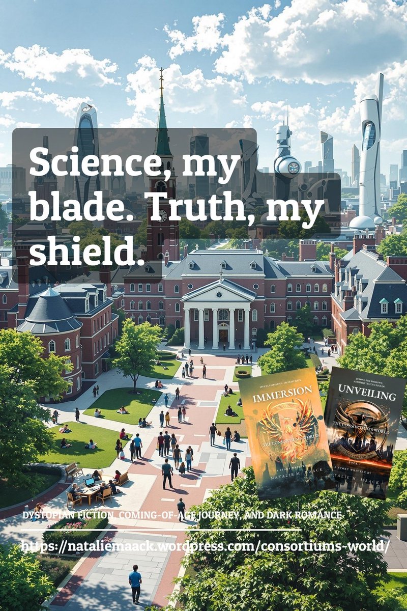 Read Dystopian fiction, coming-of-age journey, dark romance book.
Discover Unveiling and Immersion (The Consortium’s World) at: nataliemaack.wordpress.com/consortiums-wo…

❤️‍🔥 #books #reading #passion #AntiHero #Secrets #Dystopia #booklovers
