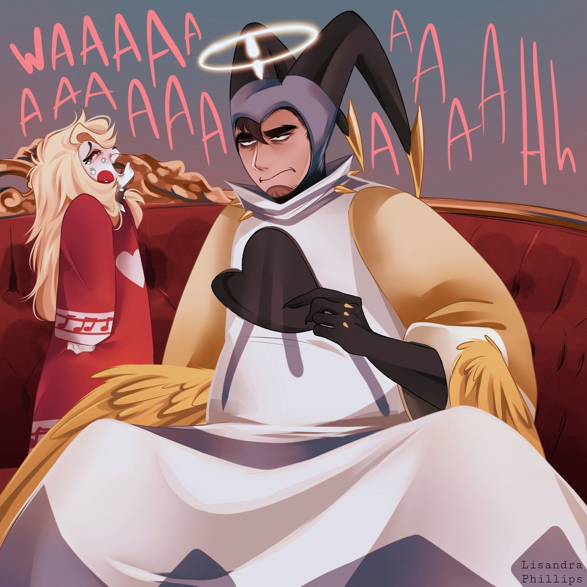 It's like asking your grandfather to show you his false teeth🤗
#HazbinHotelAdam