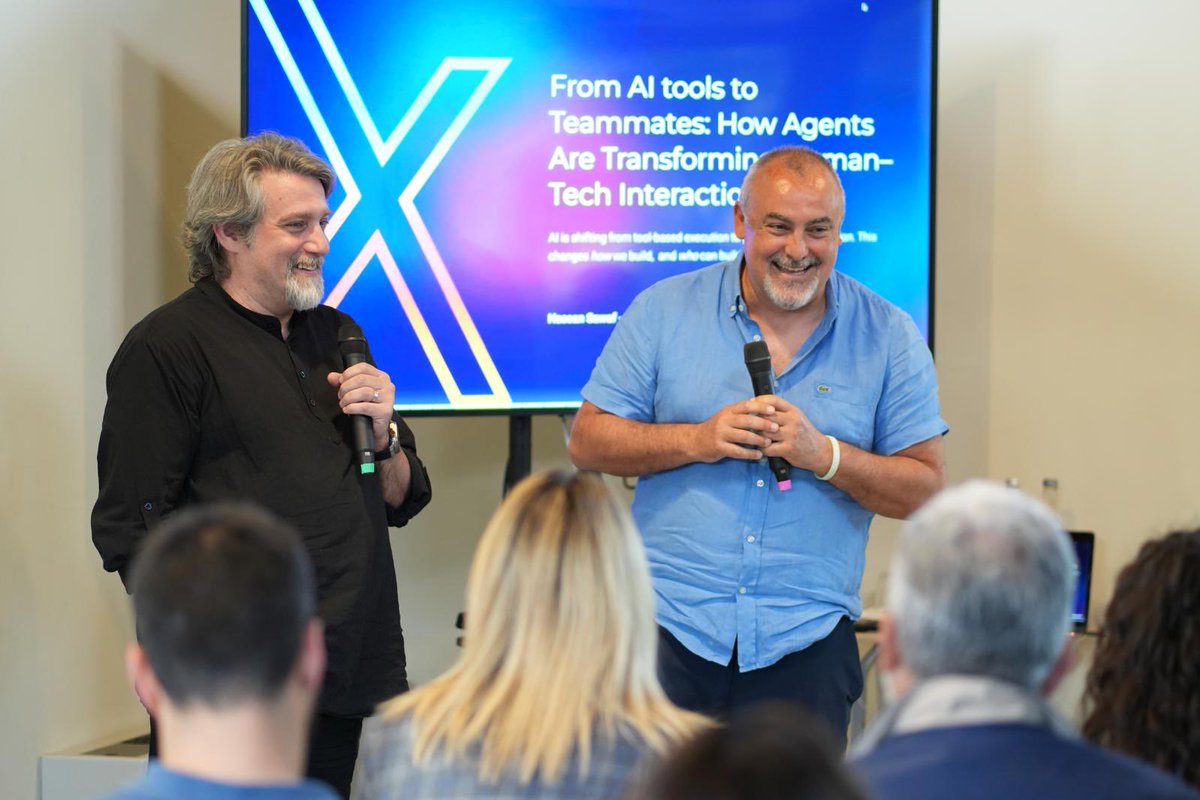 PiCampusRome's tweet image. Diving into how #AI agents are transforming the way we interact with technology. Thanks @Hassan_Sawaf for sharing your insights on the future of AI.
Want a deeper understanding of agents? Join this workshop with @picampusschool and @aiXplain pischool.link/AI-Bootcamp