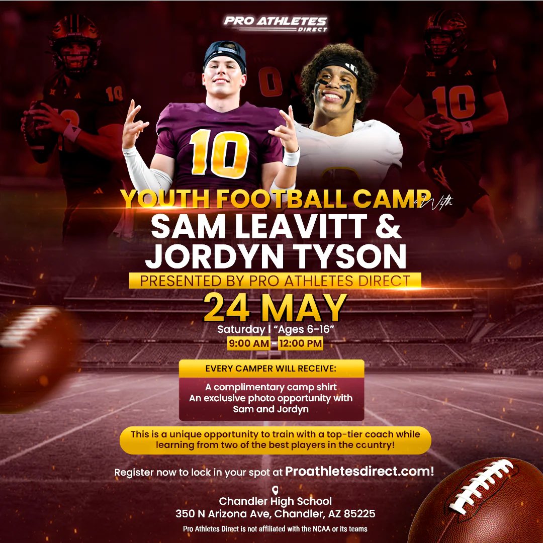 Youth Football Camp this weekend!  Sign up here 

proathletesdirect.com/products/sam-l…