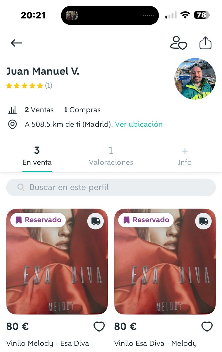 y tendra los C0J0NAZ0S el JuanMa todo poderoso de vender a 80 PAVOS los vinilos que le REGALARON por ser “prensa” especializada…