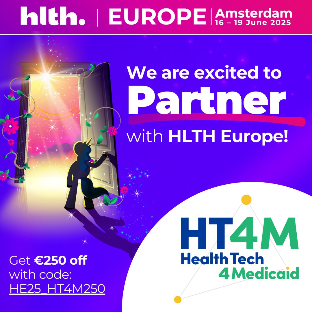 Just 2 weeks away! 🔥 HT4M is heading to #HLTHEurope2025 in Amsterdam 🇳🇱 to lead bold conversations on equity, AI, governance &amp; global collaboration. 🌍 Join us June 16–19!

Use code HE25_HT4M250 for €250 off: europe.hlth.com/register

#HLTHEurope2025 #HT4M #HealthEquity