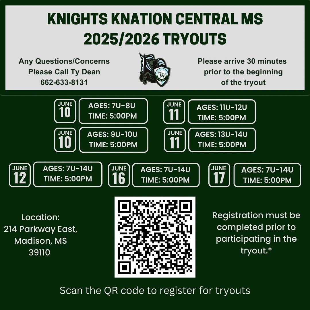 We are just under 3 weeks away from tryouts, and we can’t wait to welcome some new members into the Knation! Please feel free to reach out to Coach Ty Dean regarding any questions or concerns. #4L