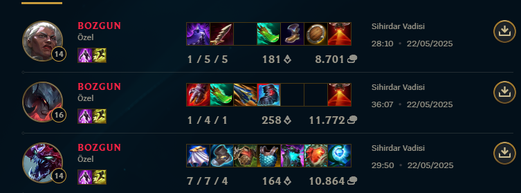 baya kötü oynadım bugün mb 0-3 vs <a href="/LosRatoneslol/">LosRatones</a>