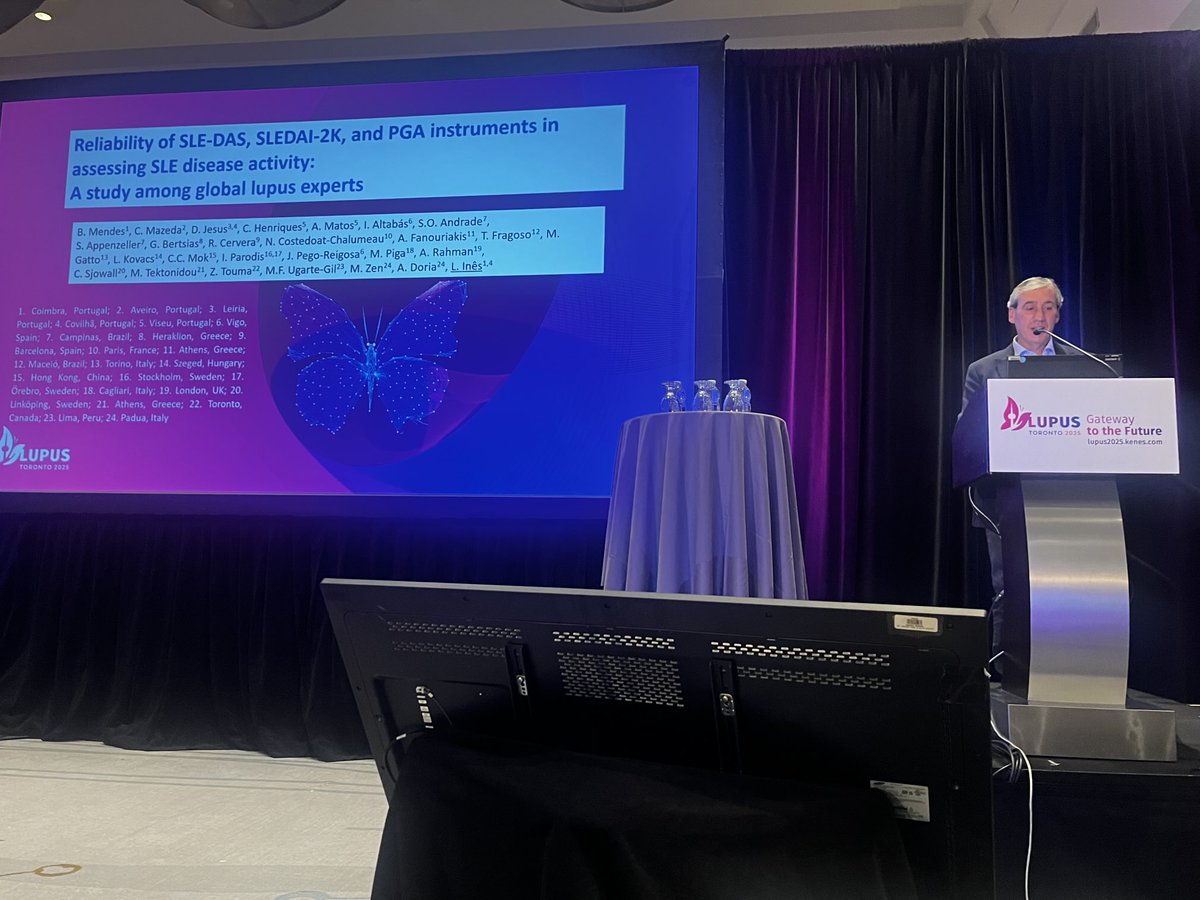 mugartegil's tweet image. Reliability of the #SLEDAS #SLEDAI and #PGA project led by Dr Luis Inés #LUPUS2025