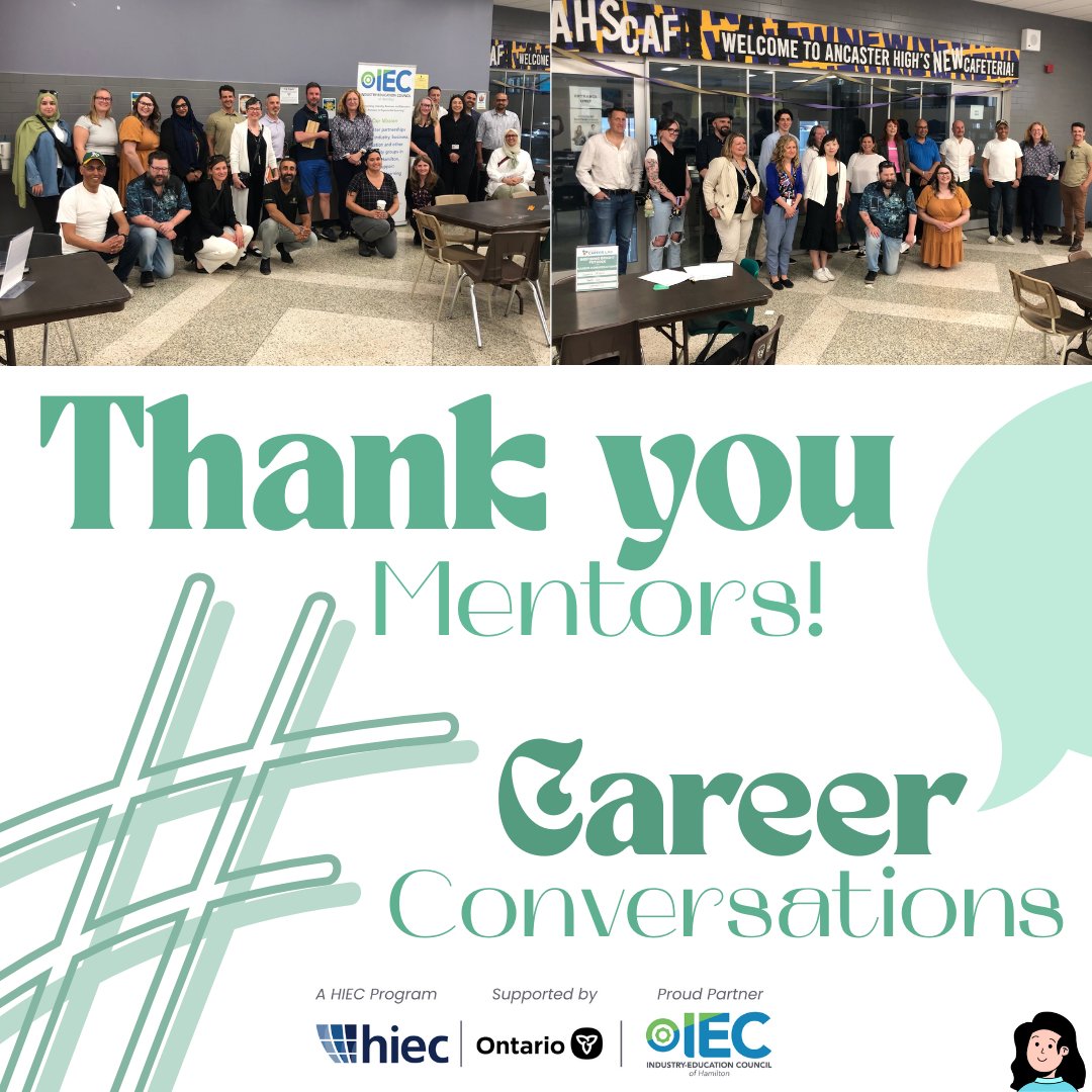 Thank you to <a href="/Ancaster_HWDSB/">Ancaster High School</a> and the grade 10 students for welcoming these amazing volunteer mentors on Monday, May 12th to engage in Career Conversations. We are thankful to the mentors for coming and participating! 💗

<a href="/HaltonIEC/">HIEC</a>
#Ontario #CareerCoaching #InspireYouth