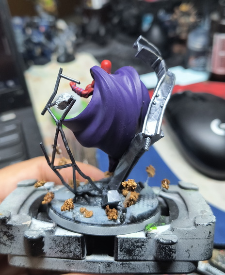Skelebrumm's tweet photo. Painting up Magneto for MCP! https://t.co/CM6RvCx43b