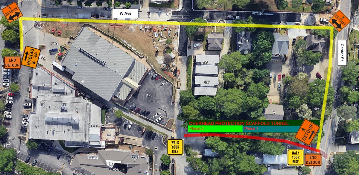 Beginning Tuesday, May 27, a section of the Razorback Greenway will be detoured, as part of the adjacent construction.

Crews will install a  scaffold tunnel above the 750-ft. stretch of trail, which is anticipated to reopen Friday, May 30.

Learn more: cvcpl.us/ovt6m7T