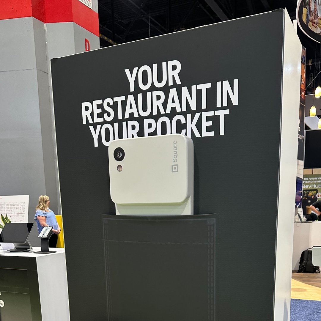 Square at the National Restaurant Association in Chicago this past weekend! And Square Handheld so sleek it can fit in your pocket. Love our quick serve restaurants.