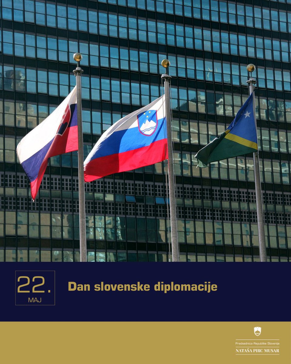 🕊️🤝🌎 Spoštovane diplomatke in diplomati, 
ob dnevu slovenske diplomacije se vam zahvaljujem za vaše predano delo, strokovnost ter prispevek k ugledu in prepoznavnosti Slovenije v mednarodnem prostoru.🇸🇮
Vaša prizadevanja za mir, sodelovanje ter utrjevanje odnosov med državami
