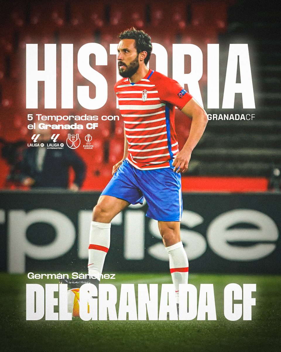 Granada CF ❤️⚪️ (@granadacf) on Twitter photo 🫡 𝐆𝐞𝐫𝐦𝐚́𝐧 𝐒𝐚́𝐧𝐜𝐡𝐞𝐳, 𝐡𝐢𝐬𝐭𝐨𝐫𝐢𝐚 𝐝𝐞𝐥 𝐆𝐫𝐚𝐧𝐚𝐝𝐚 𝐂𝐅
El capitán que nos hizo soñar con algo más y que llevó nuestro brazalete por toda Europa. 🏆🇪🇺
❤️ Gracias por el legado que dejas, <a href="/6germansanchez/">GERMÁN SÁNCHEZ</a>. 🫡 𝐆𝐞𝐫𝐦𝐚́𝐧 𝐒𝐚́𝐧𝐜𝐡𝐞𝐳, 𝐡𝐢𝐬𝐭𝐨𝐫𝐢𝐚 𝐝𝐞𝐥 𝐆𝐫𝐚𝐧𝐚𝐝𝐚 𝐂𝐅
El capitán que nos hizo soñar con algo más y que llevó nuestro brazalete por toda Europa. 🏆🇪🇺
❤️ Gracias por el legado que dejas, <a href="/6germansanchez/">GERMÁN SÁNCHEZ</a>.
