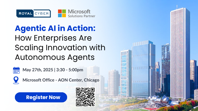 RoyalCyberUSA's tweet photo. Join Microsoft &amp; Royal Cyber in Chicago to explore how autonomous enterprises are transforming industries Live demos, expert insights &amp; real world strategies driving the future of automation.
Register here https://t.co/8fpYWmS65f
#AgenticAI #MicrosoftEvent #RoyalCyber #Chicago https://t.co/HXtYpSIJVm