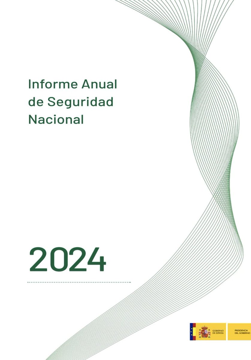 El Departamento de Seguridad Nacional (DSN) publica su informe 2024.

Según el documento, "la actividad de algunos Servicios de Inteligencia (SI) extranjeros continúa siendo una de las principales amenazas para España y sus aliados".

Para descargarlo:

dsn.gob.es/es/publicacion…