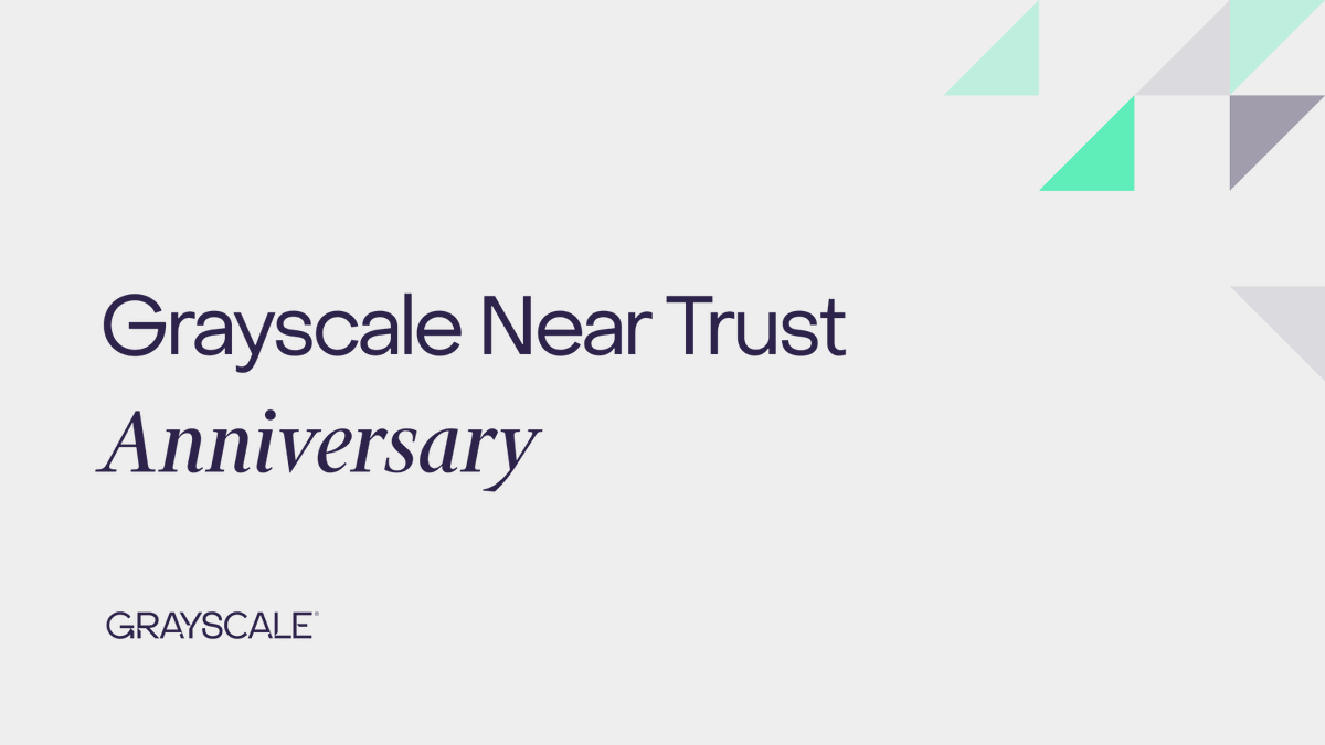 Today marks the 1st anniversary of the Grayscale Near Trust. 🥳 

<a href="/NEARProtocol/">NEAR Protocol</a> $NEAR is fast, cost-effective, and easy to use for developers and users alike.

Open for private placement for eligible accredited investors.

Learn more about the Grayscale Near Trust and see