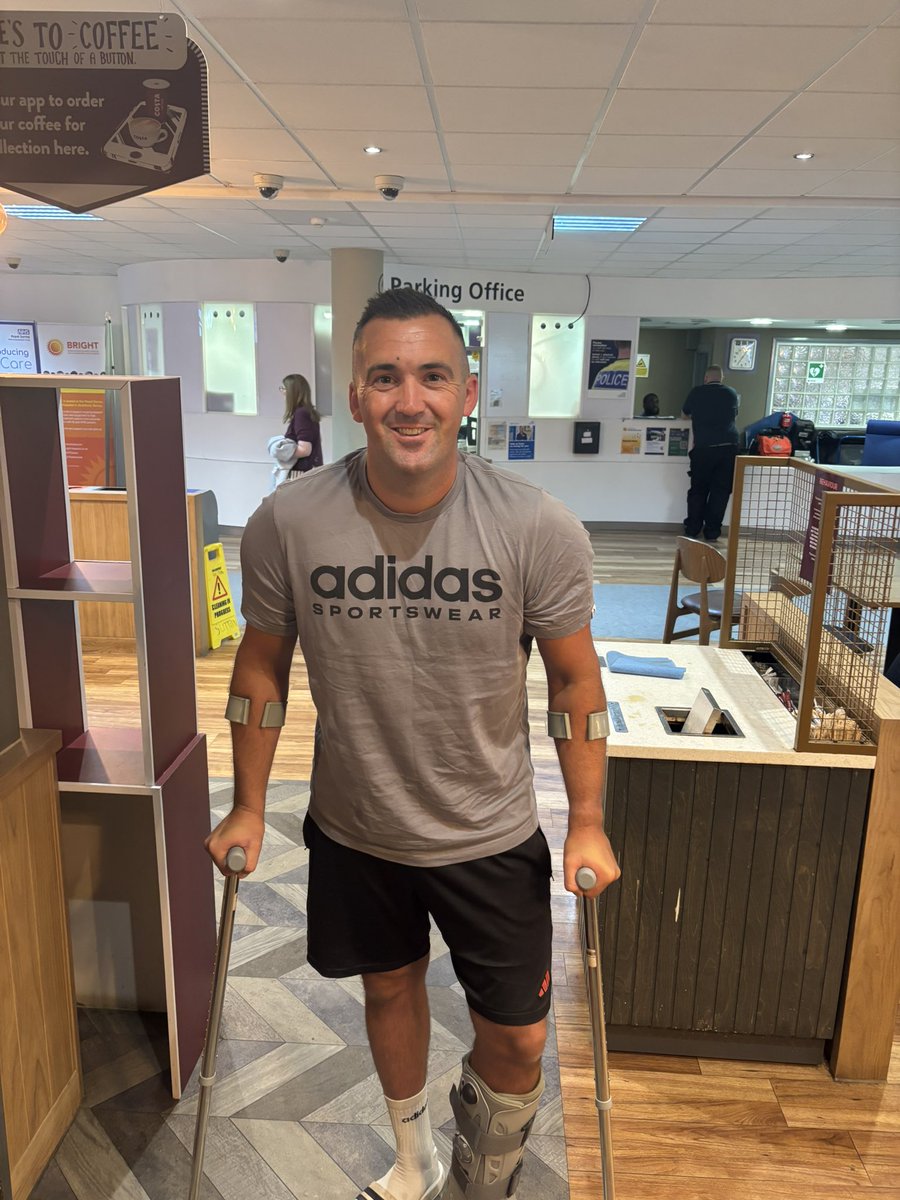 Goodbye cast 👋 

Hello boot 👋 

Step 1 of recovery ✅