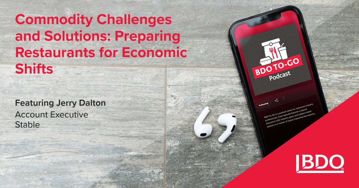 Ready to tackle commodity risks in the restaurant sector? Stable USA’s Jerry Dalton shares key insights in this episode. Tune in: bdousa.com/3GEbYgN 

#RestaurantIndustry #Tariffs